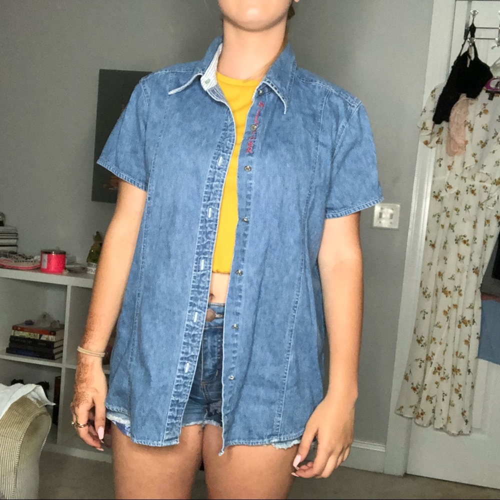 tommy hilfiger jean shirt